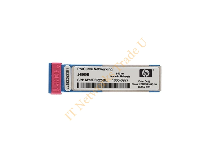 J4860BR HP ProCurve 1Gbps 1000Base-ZX Single-mode Fiber 80km 1550nm Duplex LC Connector SFP Transceiver Module