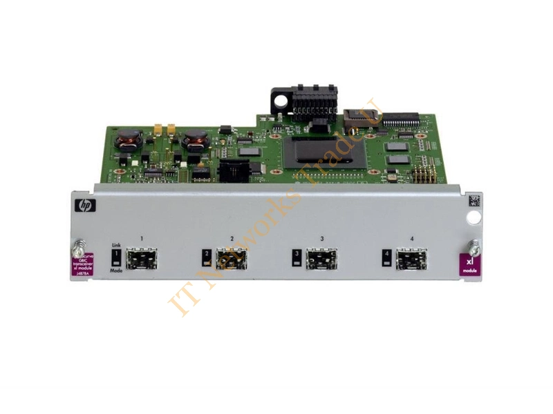 J4878-69201 HP ProCurve Switch XL 4-Ports mini-GBIC GigaBit Ethernet Expansion Module Switch Module