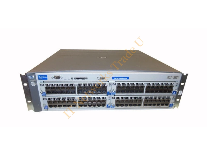 J4887-60005 HP ProCurve Switch 4104GL 4 Open Module Slot Chassis with Power Supply Network Switch