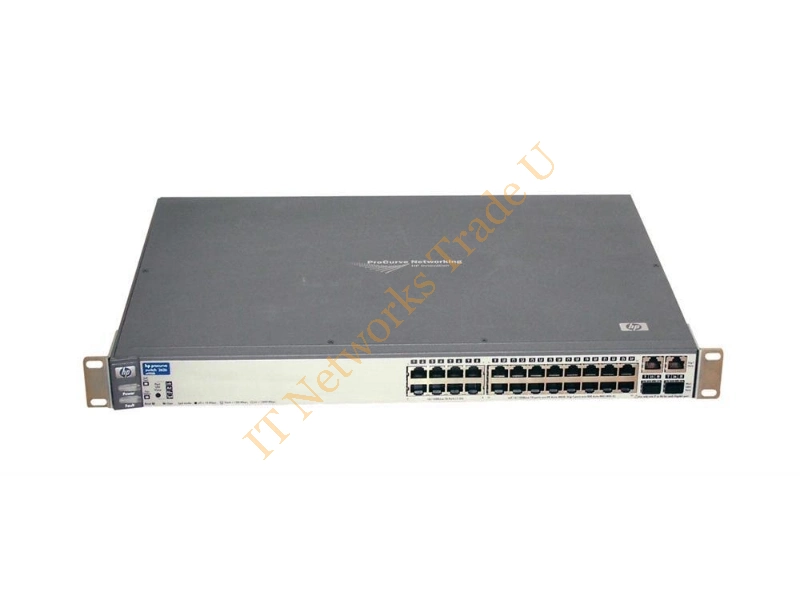 J4900-60601 HP ProCurve Switch 2626 24-Port x 10Base-T 100Base-TX + 2x10/100/1000Base-T/SFP 1U Rack-Mountable Stackable Network Switch