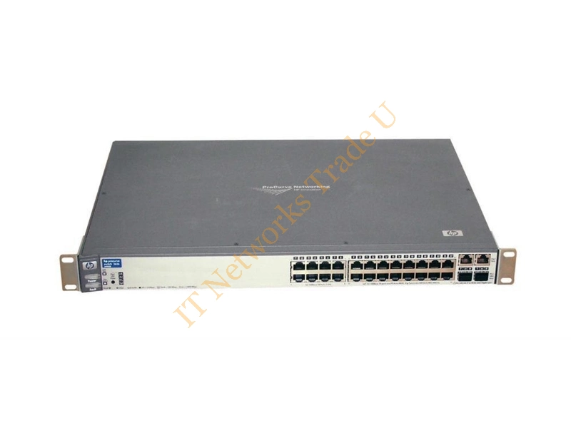 J4900-61601 HP ProCurve Switch 2626 24-Port x 10Base-T 100Base-TX + 2x10/100/1000Base-T/SFP 1U Rack-Mountable Stackable Network Switch