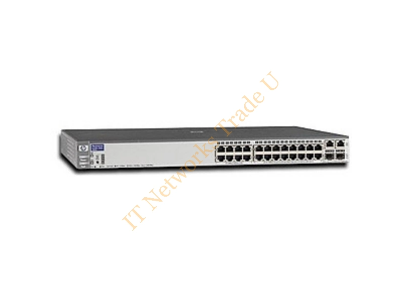 J4900A HP ProCurve Switch 2626 24-Port x 10Base-T 100Base-TX + 2x10/100/1000Base-T/SFP 1U Rack-Mountable Stackable Network Switch
