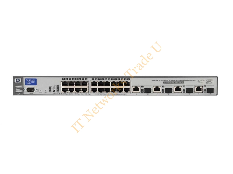 J4903-80099 HP ProCurve 2824 24-Ports 24 x 10/100/1000 + 4 x SFP 120-230V AC Managed Gigabit Ethernet Network Switch