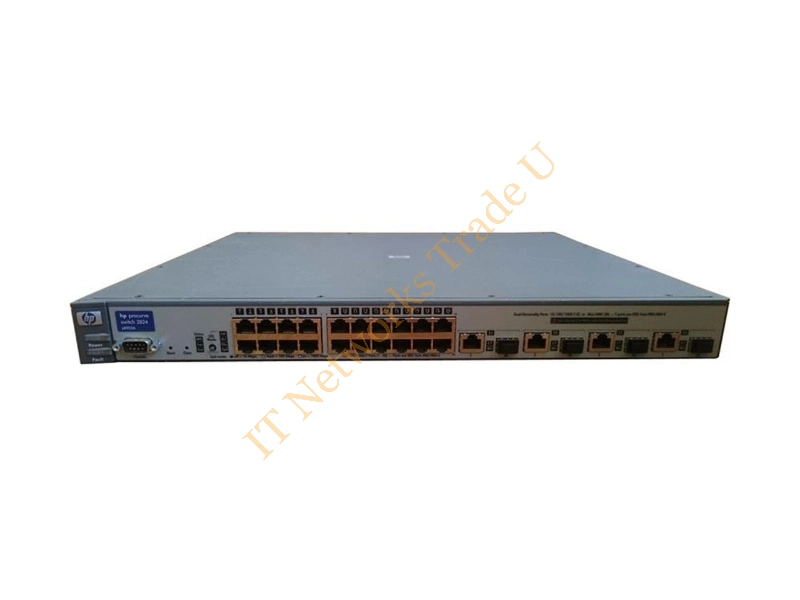 J4905-61001 HP ProCurve 3400CL-24G 24-Ports with 4 x SFP (mini-GBIC) Managed Stackable GigaBit Ethernet 1GBps Network Switch
