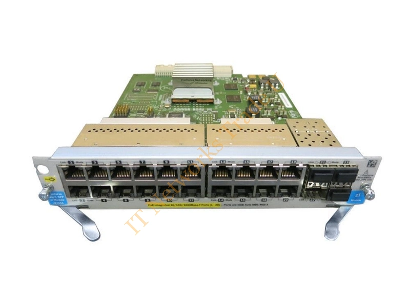 J8705-60201 HP Procurve 5400zl Series 20-Ports 10/100/1000 PoE Integrated Switch Expansion Module + 4 Mini-GBIC Switch Module