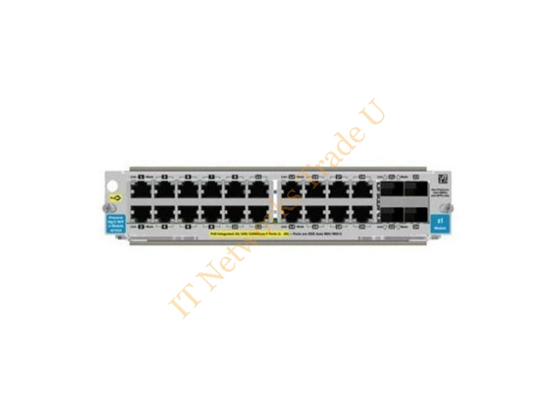 J8705-61001 HP ProCurve 5400zl Series 20-Ports 10/100/1000 PoE Integrated Switch Expansion Module + 4 Mini-GBIC Switch Module