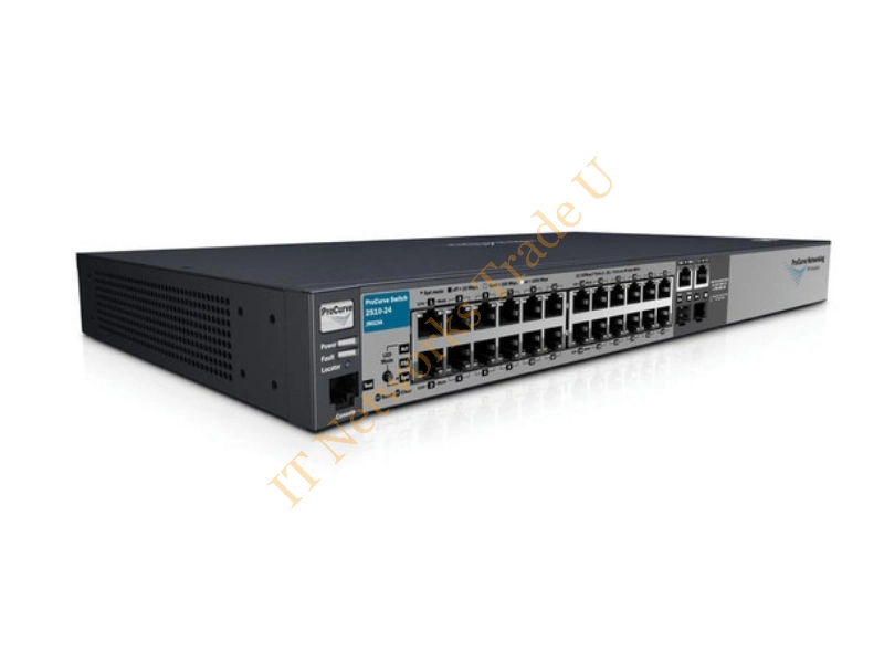J9019BABA HP ProCurve E2510-24 24-Ports Managed Stackable Layer-2 + 2x10/100/1000Base-T/SFP (mini-GBIC) 1U Rack-Mountable Fast Ethernet Network Switch