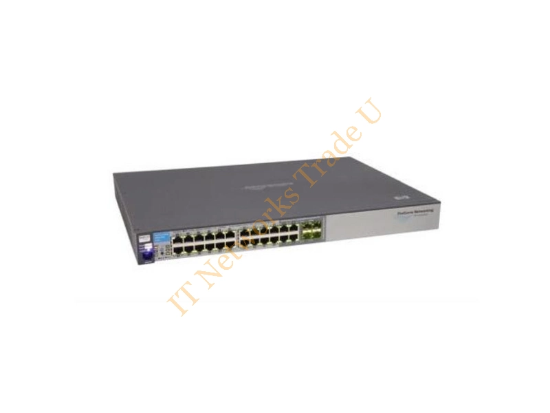 J9021-61001 HP Procurve E2810-24G 24-Ports 24 x 10/100/1000Base-T LAN 4 x SFP (mini-GBIC) Stackable Managed Ethernet Network Switch