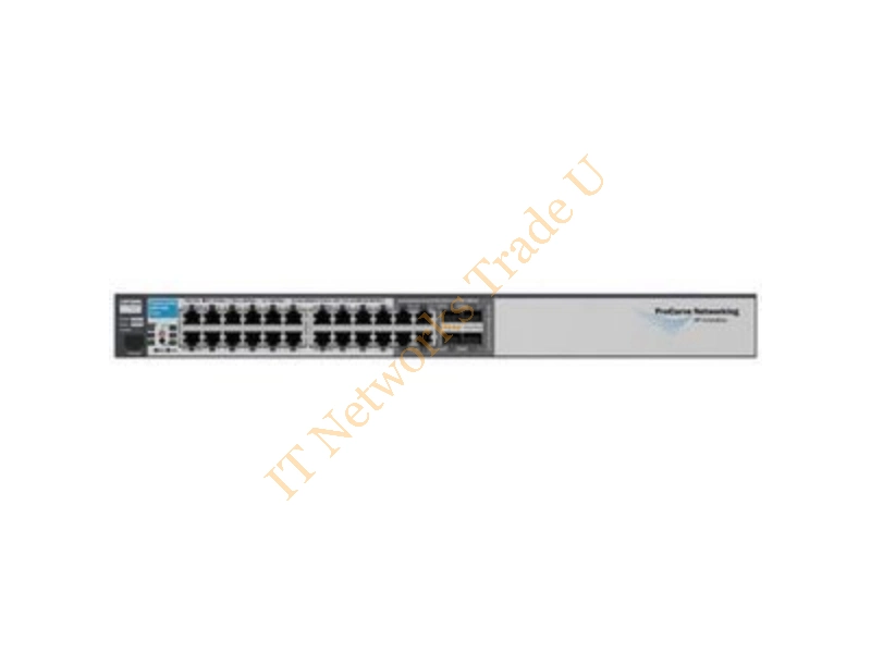 J9021A#ABA HP Procurve E2810-24G 24-Ports 24 x 10/100/1000Base-T LAN 4 x SFP (mini-GBIC) Stackable Managed Ethernet Network Switch