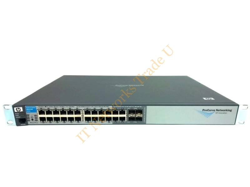 J9021A HP Procurve E2810-24G 24-Ports 24 x 10/100/1000Base-T LAN 4 x SFP (mini-GBIC) Stackable Managed Ethernet Network Switch