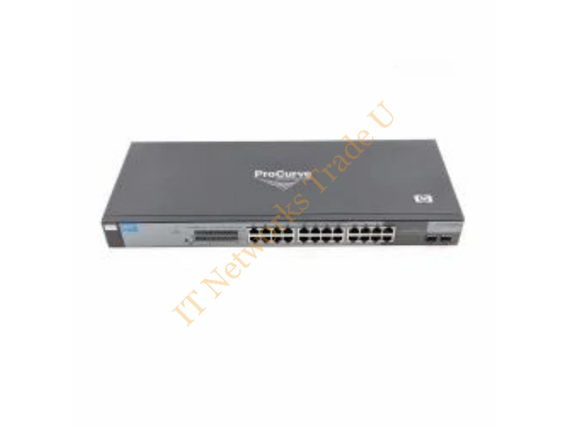 J9028-60001 HP ProCurve 1800-24G 24-Ports 24 x 10/100/1000Base-T LAN 2 x SFP (Mini-GBIC) Managed Ethernet Network Switch