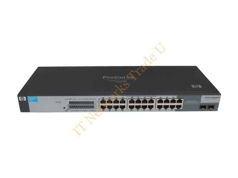J9078-60001 HP Procurve 1400-24G 24-Ports 24 x 10/100/1000Base-T LAN 2 x SFP (Mini-GBIC) Unmanaged Gigabit Ethernet Network Switch