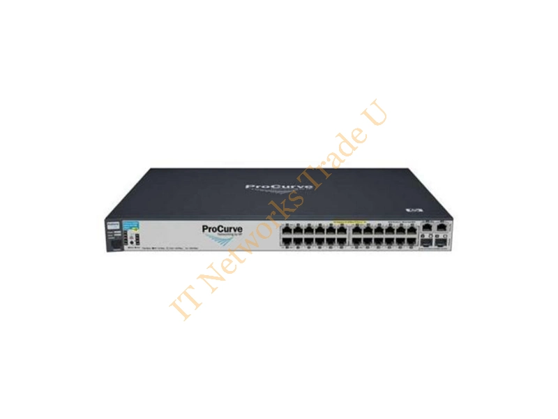 J9086-61001 HP ProCurve E2610-24-PPoE 24-Ports 10/100Base-TX with 2 x SFP (mini-GBIC) Managed Stackable Fast Ethernet Network Switch