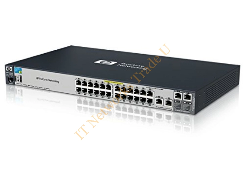 J9138-69001 HP ProCurve E2520-24-PoE 24-Port 24 x 10/100Base-TX 2 x SFP (mini-GBIC) Shared 2 x 10/100/1000Base-T Ethernet Network Switch