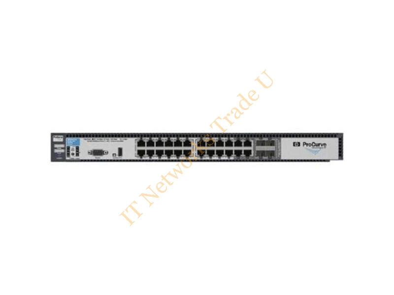 J9263AN HP ProCurve 6600-24G 24-Ports 24 x10/100/1000Base-T + 4 x Shared SFP (mini-GBIC) Managed Stackable Layer-3 Gigabit Ethernet Network Switch
