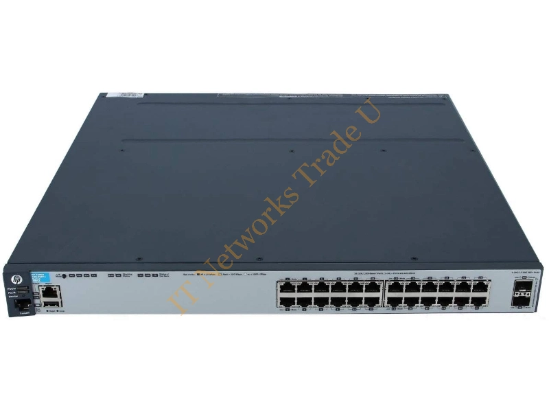 J9575A#ABB HP 3800-24G-2SFP+ 24-Ports layer-4 Managed Stackable Gigabit Ethernet Network Switch