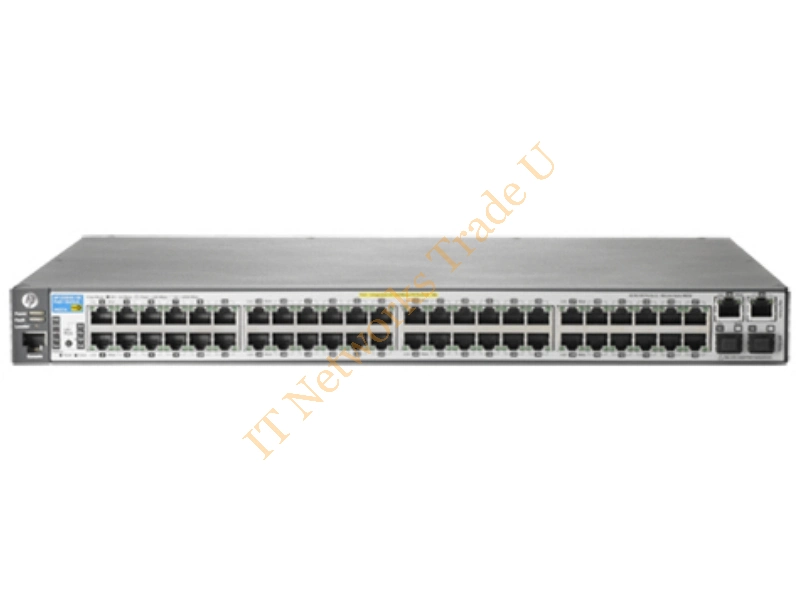 J9627A#ABB - Hewlett Packard Enterprise 2620-48-PoE+ Managed network switch L2 Fast Ethernet (10/100) Power over Ethernet (PoE) 1U Grey