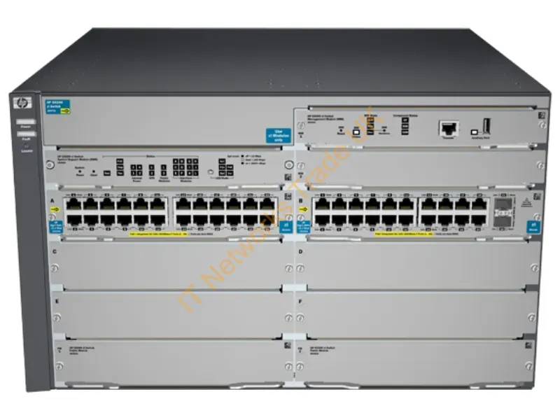 J9638A HP E8206-44g-Poe+-2xg V2 Zl Switch with Premium Software Network Switch