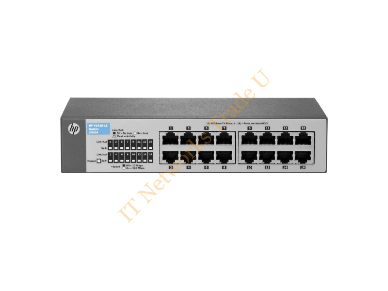 J9662A#ABB HP ProCurve V1410-16 16-Ports RJ-45 10/100Base-TX unmanaged Ethernet Network Switch