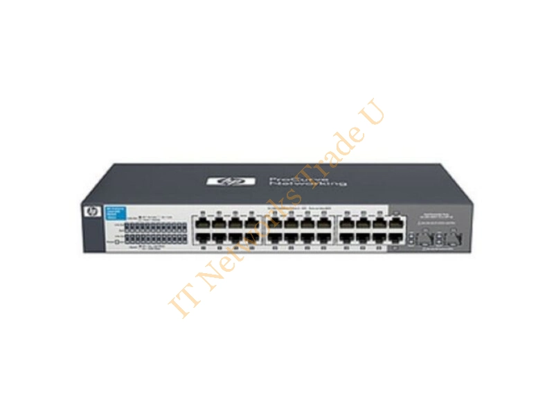 J9664A#ABA HP OfficeConnect 1410-24-2G 24-Ports 10/100Base-T Fast Ethernet Unmanaged Rack-Mountable Network Switch