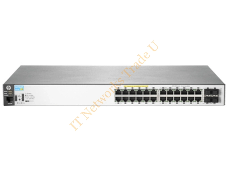 J9773A#ABB - Hewlett Packard Enterprise Aruba 2530 24G PoE+ Managed network switch L2 Gigabit Ethernet (10/100/1000) Power over Ethernet (PoE) 1U Grey
