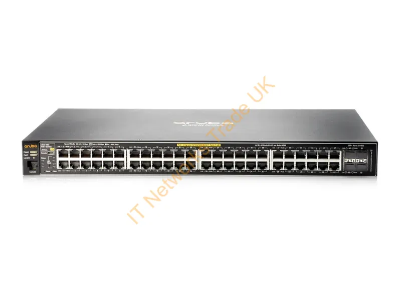 J9778A#ABA HP Aruba 2530-48-PoE 48-Port 48 x 10/100 +2 x 1GbE SFP Managed Rack-Mountable Network Switch