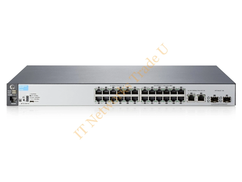J9782A#ABA HP Aruba 2530-24 24-Port 24 x 10/100 + 2 x Gigabit SFP + 2 x 10/100/1000 Gigabit Ehternet Managed 1U Rack-mountable Network Switch
