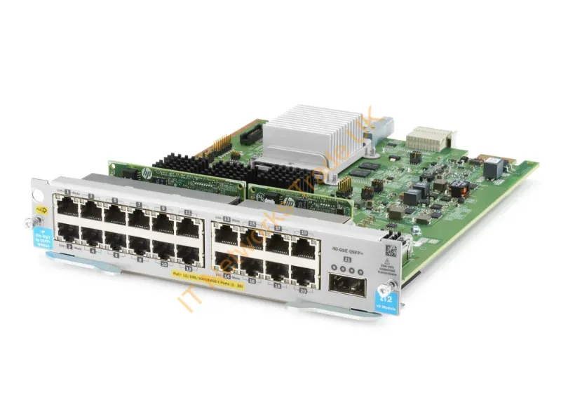 J9992AR - HPE 20-port 10/100/1000BASE-T PoE+ MACsec / 1-port 40GbE QSFP+ v3 zl2 network switch module Gigabit Ethernet