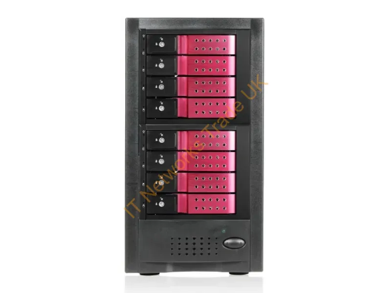 JAGE6BT8HDRD-DE - Istarusa Jage6Bt8Hdrd-De Disk Array Desktop Black, Red