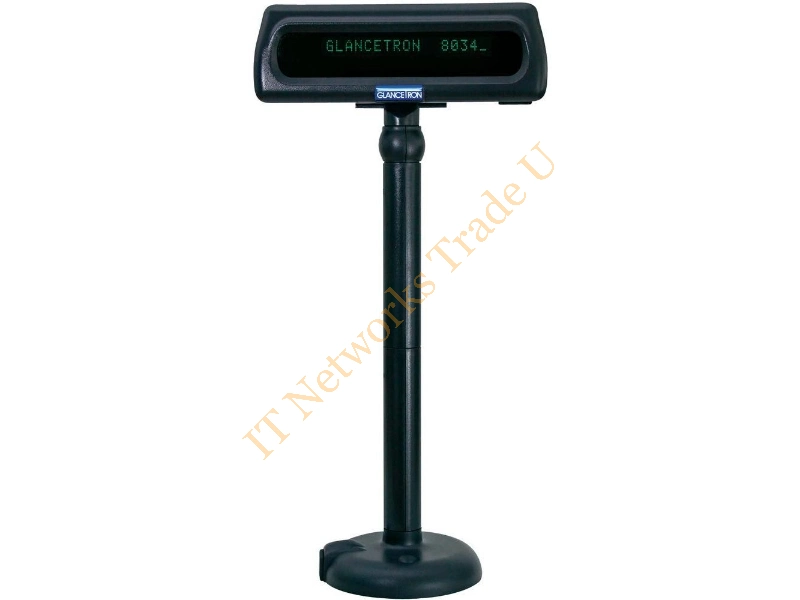 JD-8034004-2U - Glancetron DISP8034US 20digits USB 2.0 Black customer display Accessory