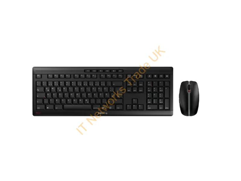 JD-8560ES-2 - Cherry Stream Desktop Recharge Keyboard Mouse Included Universal Rf Wireless Qwerty Spanish Black