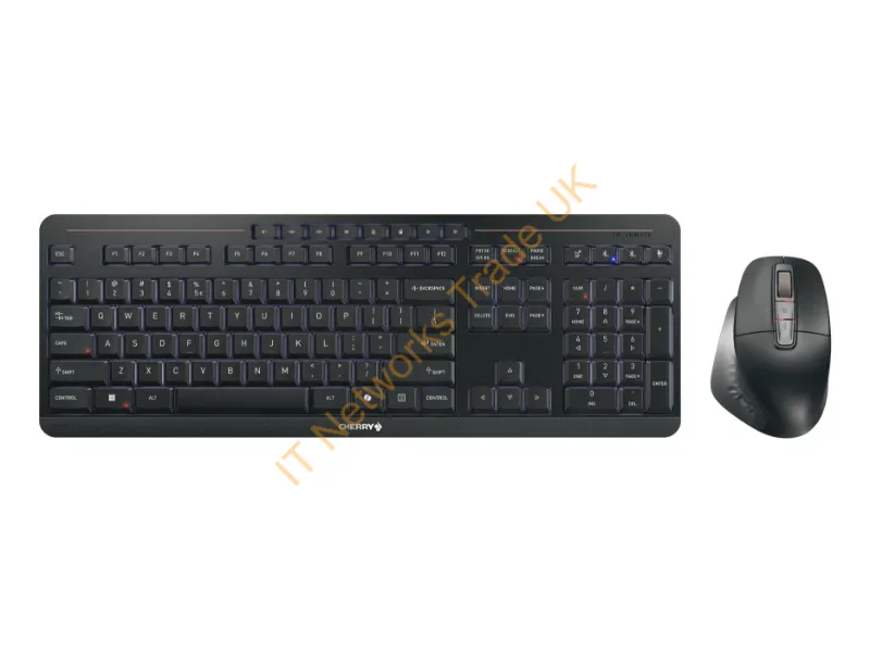 JD-8570US-2 - Cherry Stream Desktop Ultimate Keyboard Mouse Included Home/Office Usb + Rf Wireless + Bluetooth Qwerty English Black