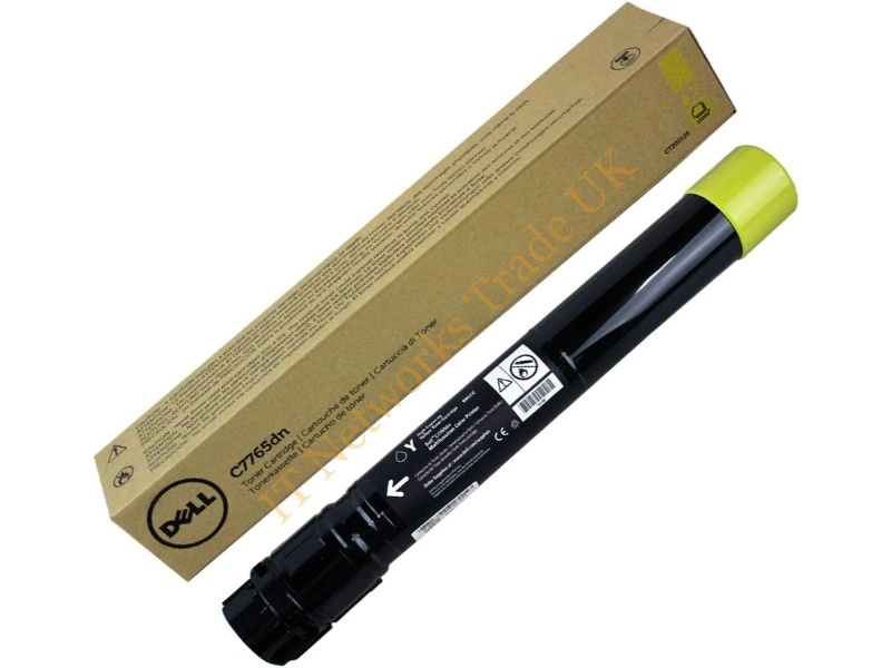 JD14R Dell Yellow Toner Cartridge  Multifunction Color Laser Printer C7765dn