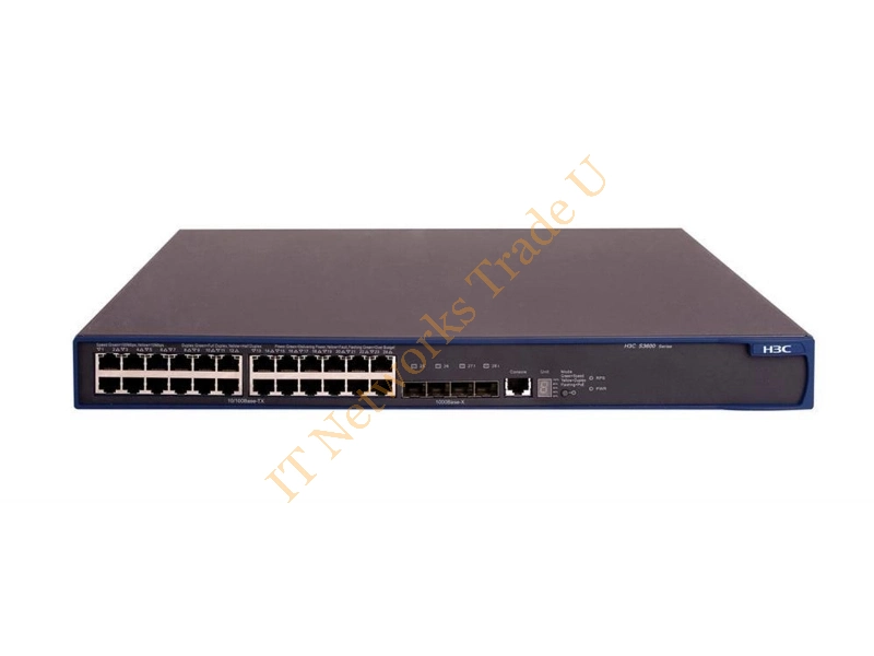 JD331A HP 3600-24 24-Ports with 4 SFP (mini-GBIC) Ports EI Stackable Managed Layer-4 Fast Ethernet Network Switch