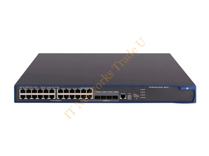 JD377-61101 HP 5500-24G 24-Ports 10/100/1000 with 4 Shared SFP Ports Layer-4 Managed Stackable Gigabit Ethernet Network Switch