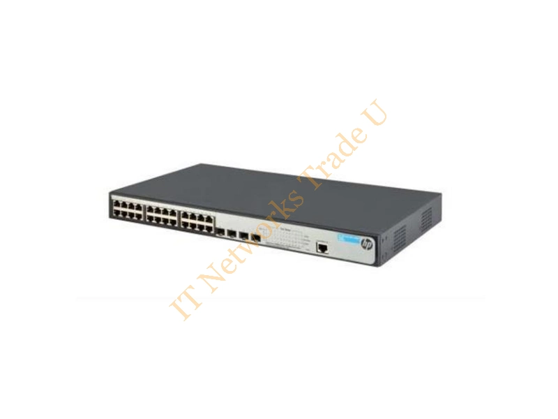 JE008-61101 HP ProCurve V1910-24G-PoE (170-Watts) 24-Ports Managed Gigabit Ethernet Switch with 4 x SFP (empty) 1U Rack-Mountable Network Switch