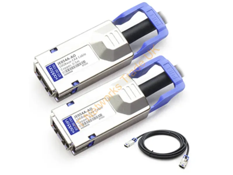 JE054A-AO - Addon Networks 0.5M, Cx4 - Cx4 Infiniband/Fibre Optic Cable 19.7" (0.5 M) Black