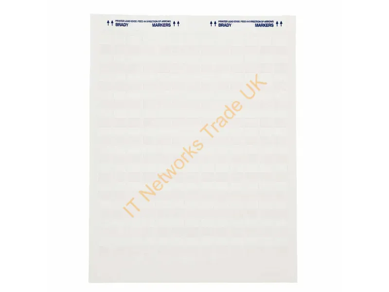 JET-27-117-5 - Brady People Id Jet-27-117-5 Self-Adhesive Label Rectangle Permanent White 5120 Pc(S)