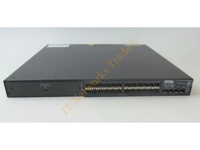 JG256A HP FlexFabric 5800-24G-SFP 24-Port 24 x Gigabit SFP + 4 x Gigabit SFP / 10 Gigabit SFP+ 1U Rack-mountable Network Switch