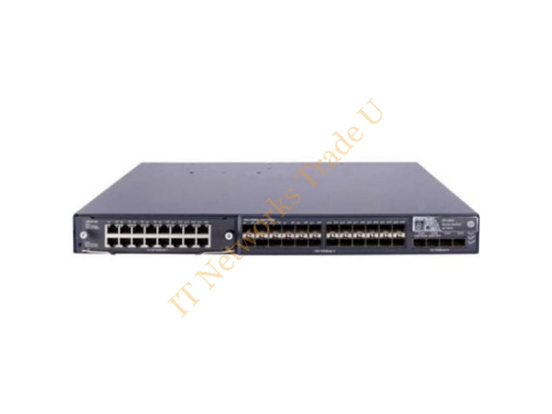 JG256B HP FlexFabric 5800-24G-SFP 24-Port 24 x Gigabit SFP + 4 x Gigabit SFP / 10 Gigabit SFP+ 1U Rack-mountable Network Switch
