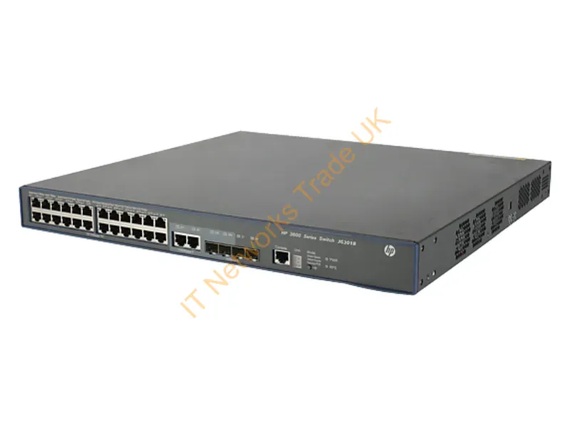 JG301B HP ProCurve 3600-24-PoE+ 24-Ports 100Base-TX 2-Ports 1000Base-T 4-Ports SFP (mini GBIC) Managed Gigabit Ethernet V2 EI Network Switch