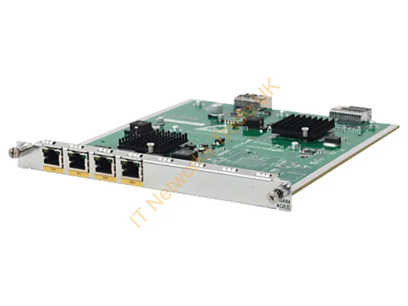 JG421A HP Quad-Ports RJ-45 1Gb/s 10/100/1000Base-T Gigabit Ethernet Gig-T HMIM Module for MSR4000 Series Routers Networking Accessory
