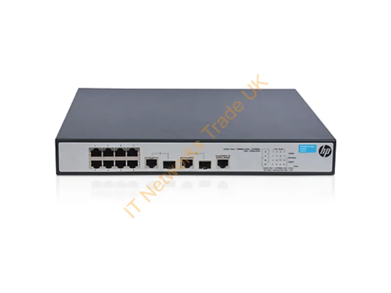 JG537A HP 1910-8-PoE+ 8-Ports 10/100 (PoE+) + 2 X Combo Gigabit SFP Layer-3 Managed Fast Ethernet Network Switch