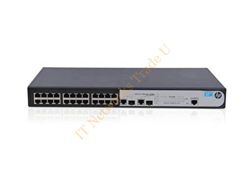 JG538A#ABA HP OfficeConnect 1910-24 24-Port 10/100Base-T + 2 x SFP Layer-3 Managed Fast Ethernet Rack-Mountable Network Switch