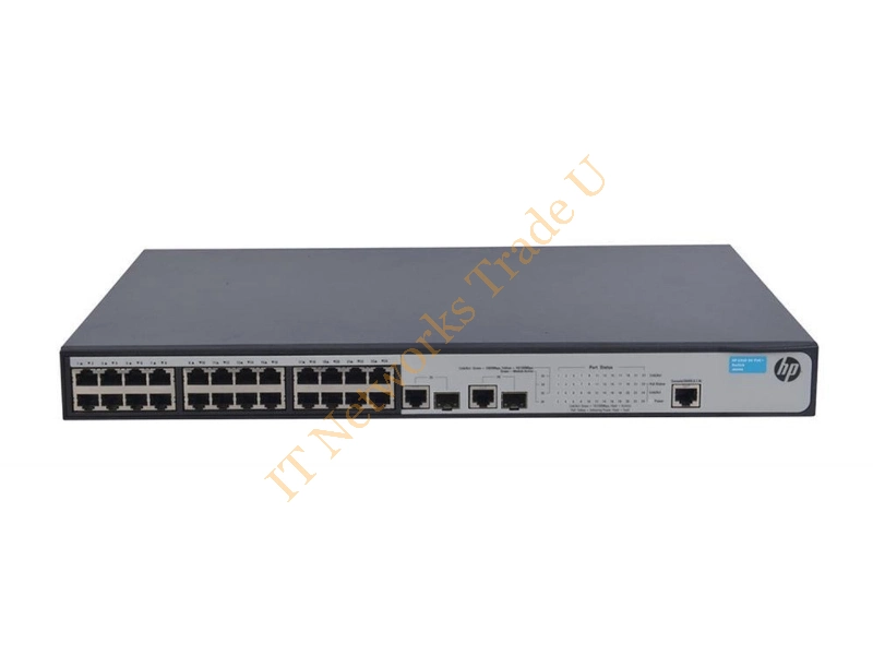 JG539-61101 HP OfficeConnect 1910-24-PoE+ 24-Port 10/100Base-T + 2 x 10/100/1000Base-T Layer-3 Managed Rack-mountable Network Switch