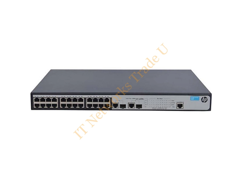 JG539AS HP OfficeConnect 1910-24-PoE+ 24-Port 100Base-TX 2-Ports 1000Base-X SFP (mini GBIC) 2-Ports 1000Base-T Managed Fast Ethernet Network Switch