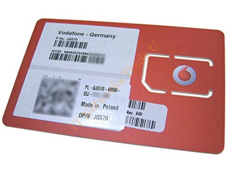 JG570 Dell Sim Card Mdm Wrles MBlbb Sim Voda Ger Networking Accessory