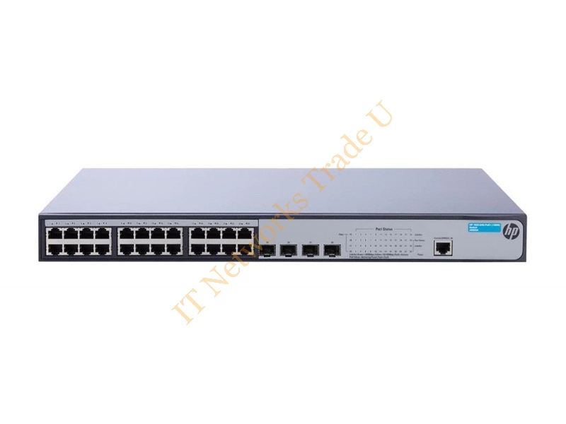 JG925-61001 HP OfficeConnect 1920-24G-PoE+ 24-Ports 10/100/1000Base-T with 4 Gigabit SFP Ports Layer-3 Managed Gigabit Ethernet Network Switch
