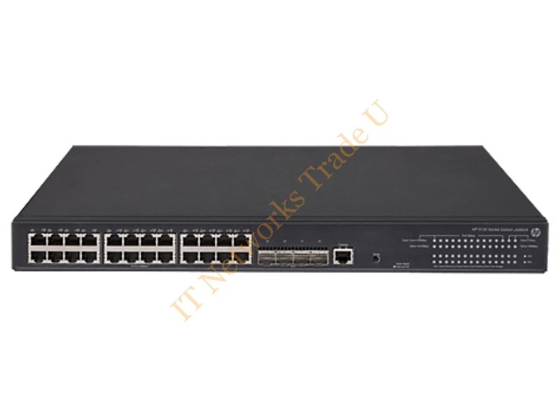 JG936A#ABB - Hewlett Packard Enterprise FlexNetwork 5130 24G PoE+ 4SFP+ (370W) EI Managed network switch L3 Gigabit Ethernet (10/100/1000) Power over Ethernet (PoE) 1U Black