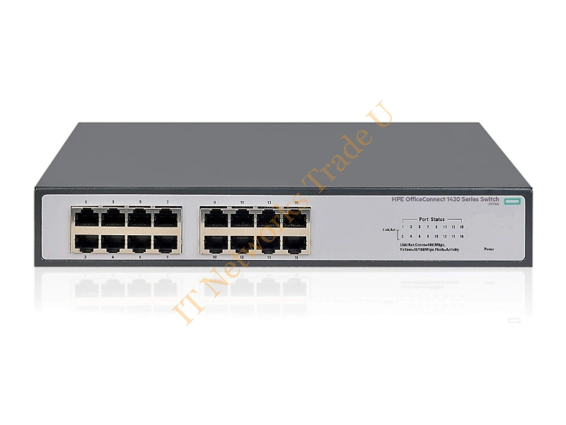 JH016A#ABA HP OfficeConnect 1420-16G 16-Ports 10/100/1000Base-T Unmanaged Gigabit Ethernet Rack-Mountable Network Switch